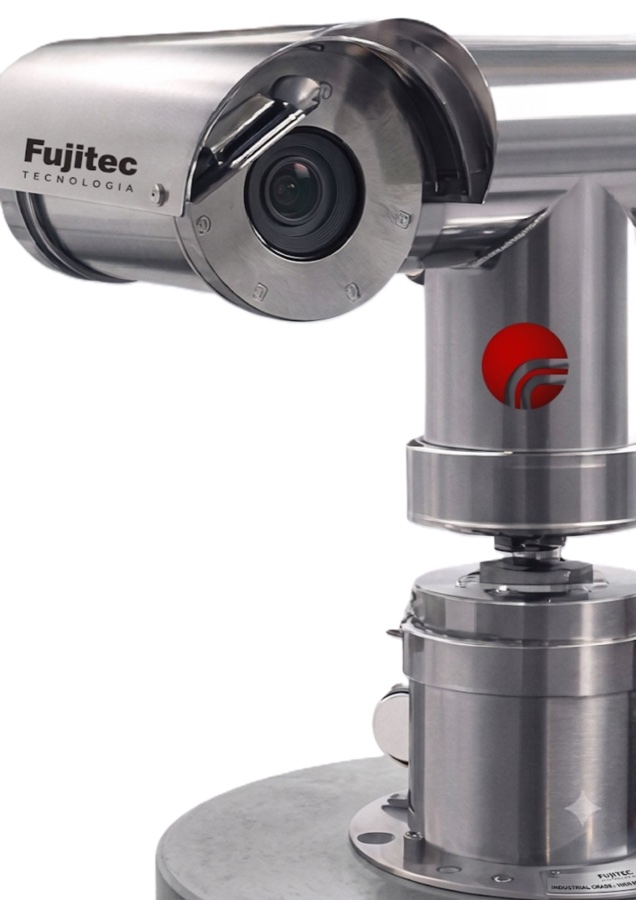 Câmera PTZ Fujitec em aço inox à prova de explosão